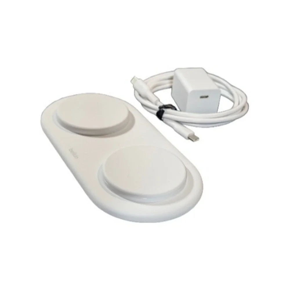 Pp3O Belkin 15W Dual Qi2 Boostcharge Dual Wireless Magnetic Charging Pad iPhone